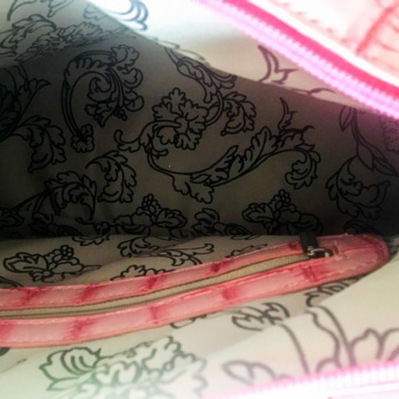 Large Pink Susan Nichole Handbag/Purse NWOT Vegan - Picture 4 of 5